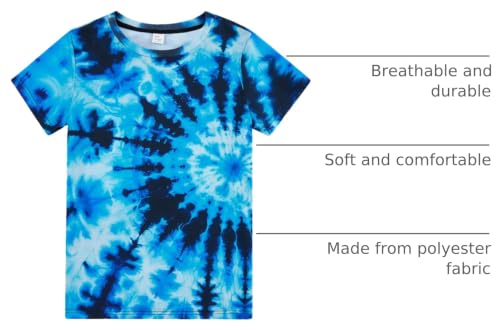 Image of Boys Tie Dye Shirt Size 4-14 Hippies Senior Rainbow Tees T Shirts for Kids | Tees T shirts for Kids