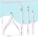 NXJ INFILILA Cuticle Remover Kit 4Pcs, Cuticle Remover Cuticle Trimmer Set Cuticle Pusher Nail Scraper Professional Pedicure Manicure Nail Tools Gift for Women Nail Tech Supplies