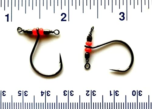 20 Gerry's Tackle Drop Shot Swivel Hooks Size 1
