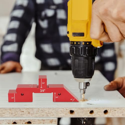 Blocs de configuration en aluminium QWORK pour réglage de toupie et scie de table - 7