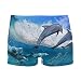 Produktbild best gift Mens Swim Trunks Jupming Dolphin Boxer Briefs Board Short Beach Shorts Men Swimming Briefs Swimwear XXL