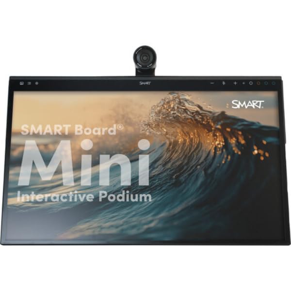 Image of Smart SIP-727-AM60 27 in. Board Mini UHD 4K Touchscreen Commercial Podium Monitor with AM60 IQ Appliance - Black