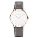 Produktbild PAUL HEWITT Armbanduhr Damen Sailor Line White Sand - Damen Uhr (Rosegold), Damenuhr mit Lederarmband in Grau, weißes Ziffernblatt