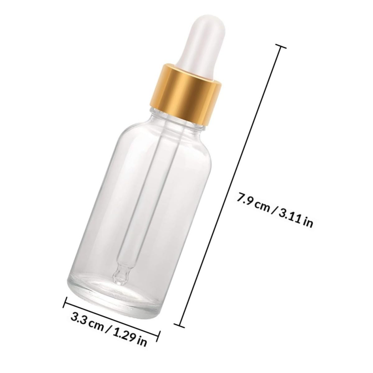 24 Piezas Frasco Gotero Rellenable para Aceites Esenciales con Embudos de Acero Inoxidable de Vidrio Transparente 30ml y Gotero Reutilizable para Cuidado Diario