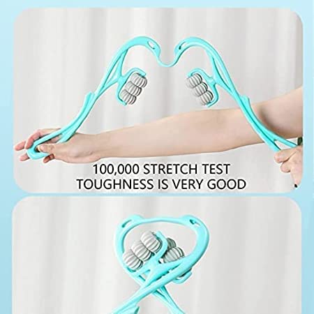 BOVZOX Manual 6 Ball Roller Neck And Body Massagers Physio Trigger Point Roller Self Massager Handheld (for Cervical Neck, Shoulder, Arms, Legs,Calf, Thigh & Back Waist Pain Relief) BOVZOX Manual 6 Ball Roller Neck And Body Massagers Physio Trigger Point Roller Self Massager Handheld (for Cervical Neck, Shoulder, Arms, Legs,Calf, Thigh & Back Waist Pain Relief)