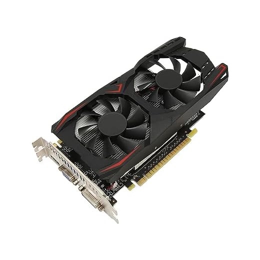 Placa Gráfica para Jogos DDR5 para GTX1050Ti, Placa Gráfica Com Ventilador Duplo de 128 Bits, Placa de Vídeo de Mesa de 700 MHz Com VGA, DVI, HDMI, para PC (GTX1050Ti 4GB DDR5