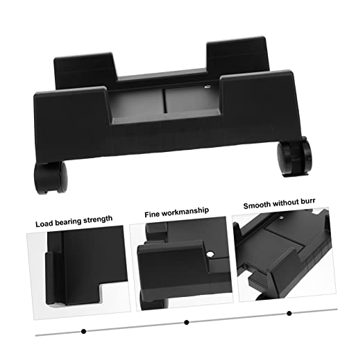 Soporte móvil para CPU OSALADI, estante para torre de computadora de plástico con ruedas, soporte delgado para CPU miniatura 5