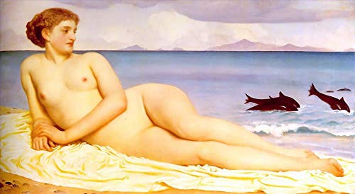 Peinture à l'huile sur toile Actaea Nymphe du rivage par professeurs d'art