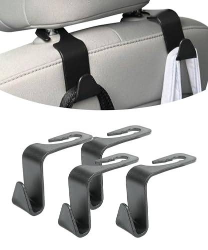 Flaconi 4PCS Porte Sac Voiture,Gadget Voiture,Accessoires Auto,Crochet de Stockage de Voiture,Crochets de Stockage de Voiture Crochets,pour Suspendre Vêtements,Sacs à main Et Sacs de Courses