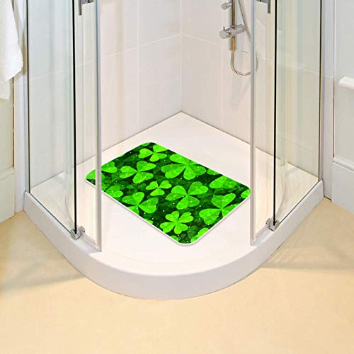 Tapis de bain pour bébé trèfle rectangulaire avec effet massage