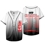 Sombr The Late Nights and Young Romance Tour Merch Baseball T-Shirts Women Men V-Neck Short Sleeve Tee (Style 5,X-Large)