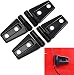CheroCar Door Hinge Covers Protector Black Kit Fits For Jeep Wranlger Unlimited Rubicon Sahara Sports Accessories 2007-2018 JK JKU 4pcs
