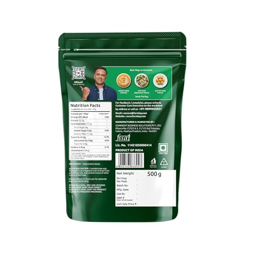 Image of Farmley Watermelon Seeds I 500 g, each I Watermelon Seeds for Eating | Magaj Seeds I Tarbuj Beej | Rich in Protein | Potassium | Magnesium & Iron | Pack of 2