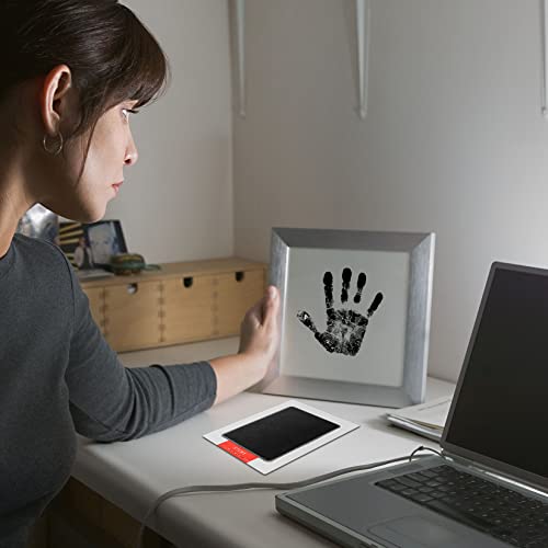 Baby Handabdruck und Fußabdruck Set, 2 Stk Baby Abdruckset, Pfotenabdruck Set, Clean Touch Stempelkissen für Baby Shower, Neugeborene, Hund, Katze, Familie Geschenk