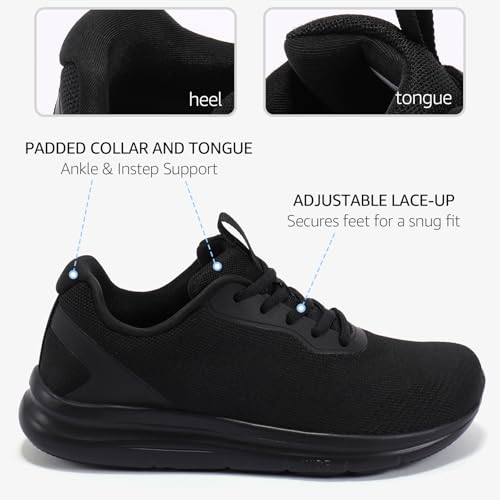 Image of Women Wide Toe Commute Walking Shoes Lace Up Size 6-11 US