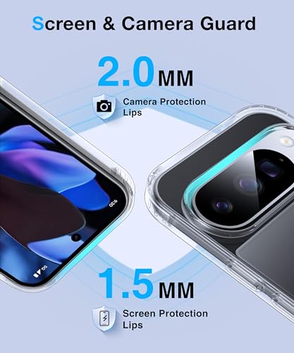 Image of NO.1 Magnetic for Google Pixel 10 Pro XL Case with MagSafe [Anti-Yellowing][Slim Fit][Military Shockproof] Transparent Case Soft Silicone Bumper for Google Pixel 10 Pro XL Phone Case, Clear