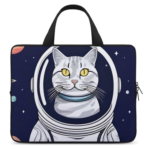Housse ordinateur portable chat espace contre les rayures pochette 12 pouces