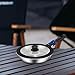 kowaku Camping Pots Camping Skillet Camping Gear Cooking Pot Camping Frying Pan for BBQ Outdoor Cooking Hiking for Induction Cookers, 26cm with Cover