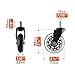 CLATINA Heavy Duty Office Chairs Wheels Replacement for Hardwood Floors and Carpet Rolling Casters Safe Soft Smooth Silent Desk Gamer Computer, 1 Pack