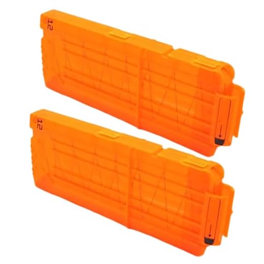IKOPFLN 2pz Riserva capacità da 12 Dardi Quick Reload Clip Caricatore per Nerf