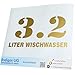Produktbild INDIGOS UG Aufkleber - Autoaufkleber - JDM - Die cut - Auto - 300x143 mm - 03. Feb Liter wischwasser - Gold - Heckscheibe - Heckscheibenaufkleber - Sticker - Tuning
