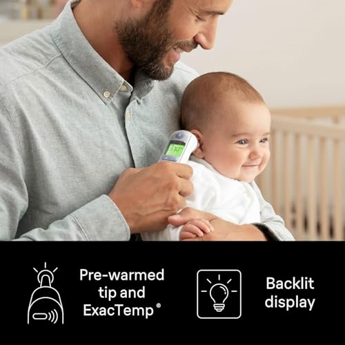 Image of Braun Glass Thermoscan 7 IRT6520 Thermometer And Bonus 40 Thermoscan Lens Filters, Pack Of 1