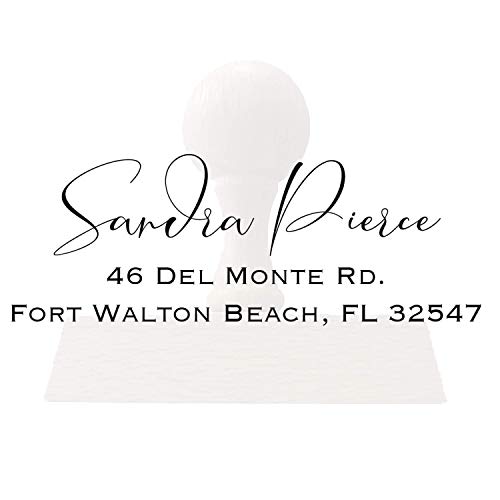 Custom Address Stamp Personalized Self Inking Stamps Custom Return Address Stamper Wedding Favor Stamp Rubber Stamper (Black)