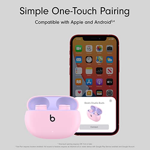 Beats Studio Buds - True Wireless Noise Cancelling Earbuds - Compatible With Apple & Android, Built-In Microphone, Ipx4 Rating, Sweat Resistant Earphones, Class 1 Bluetooth Headphones - Pink #TOP4