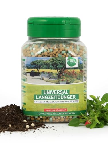 PFLANZWERK® Pflanzkübel Universal Langzeitdünger Blumenerde Premium Dünger 500g *LANGZEITWIRKUNG* *MINERALISCH* *DEUTSCHE QUALITÄTSWARE*