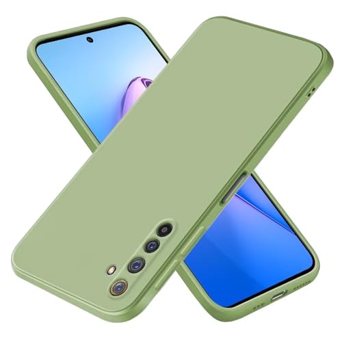 EASSGU Funda para Realme 6 Pro (6.6' Inches), Carcasa de Silicona Suave de TPU - Verde Matcha
