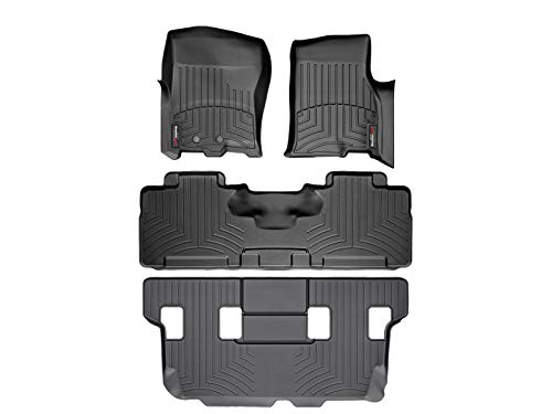 WeatherTech Custom Fit FloorLiner for Expedition Navigator - 1st, 2nd, & 3rd Row (Black)