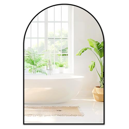 Fabuday Black Arched Bathroom Mirror for Wall 22x30 - Arch