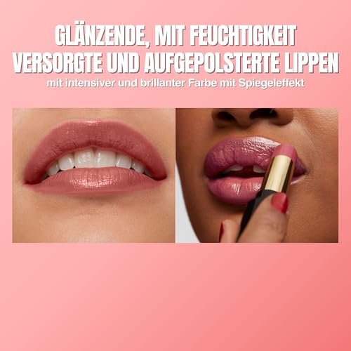 6. Bild von Revlon Super Lustrous Glass Shine Lipstick, Lippenstift mit brillanter Farbe, cremige und feuchtigkeitsspendende Formel mit Hyaluronsäure, Aloe und Rosenquarz, 003 Glossed Up Rose, 3.1 ml