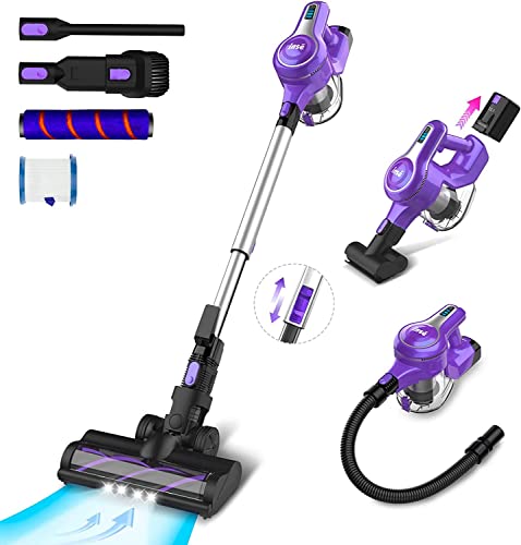 Inse Cordless Vacuum Cleaner, 25Kpa 300W Brushless Stick Vacuum, Up To 45Min Runtime, 10-In-1 Powerful Rechargeable Lightweight Cordless Vacuum For Carpet Hard Floor Pet Hair, S6T Lilac #TOP20