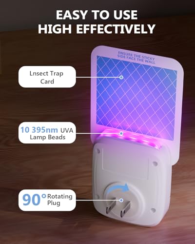 46% Off Mosiller Flying Insect Trap - Plug-in UV Light Sticky Board