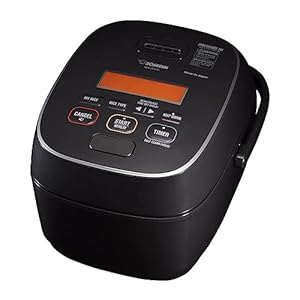 Zojirushi NW-JEC10BA Pressure Induction Heating (IH) Rice Cooker & Warmer, 5.5-Cup, Made in Japan