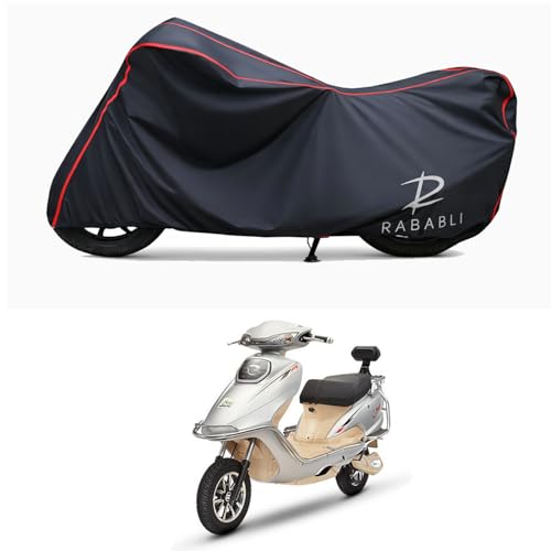 Image of Waterproof Bike Body Cover Compatible for | Tunwal Sport 63 Mid | Taffeta Fabric, Red Piping Design, Bottom Elastic Fit | Dustproof, Sun UV & Rain Protection for All Bikes