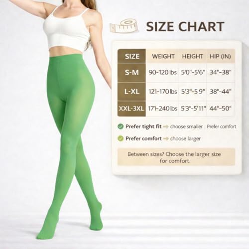 Image of Women's 80 Den Soft Semi Opaque Tights, Women's Pantyhose High Twist Yarn Tights