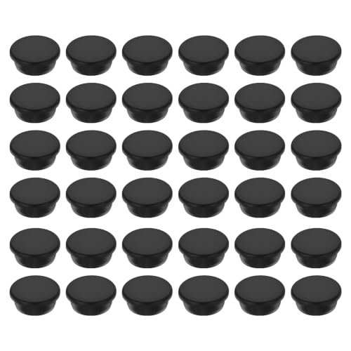 Image of MECCANIXITY 36pcs T-Shaped Silicone Plugs 30.3mm 1-3 /16 Inch Dia, Black | Snap in Plug Hole Seal Cover Round Rubber Stopper for 29.5-30.3mm Holes Kitchen Rubber Bulkheads Waterproof Sealing