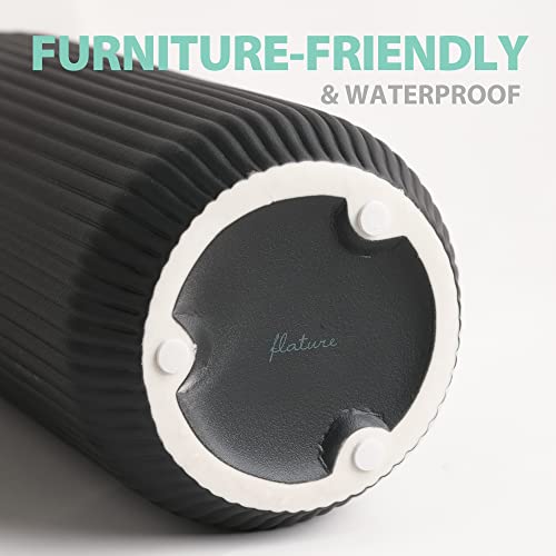 Ceramic Vases in Nordic Style, Modern Vase Deco for Pampas Grass, Boho Deco for Windowsill, Vases Set in Black Matt, Flower Vase as Home Decoration for Fresh Flowers, Dried Flowers, Set of 2 - Image 5