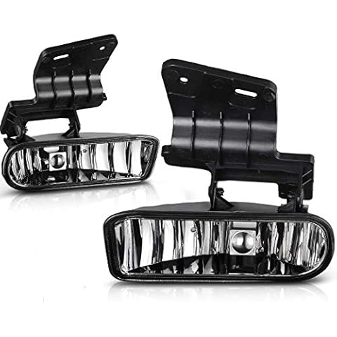 Vspec Sierra Yukon Driver and Passenger Fog Lights Lamps Replacement Pickup Truck 10385054 10385055 Cover