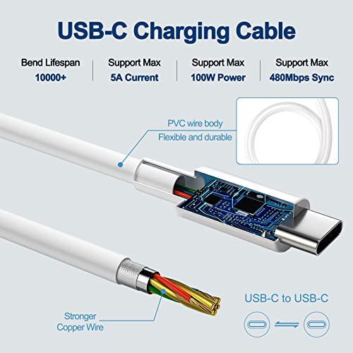 100W-USB-C-Charger-for-MacBook-Air-2022-M2MacBook-Pro-16151413-inch-20212020-20192018New-MacBook-AiriPad-Pro66FT-5A-USB-C-to-C-Charging-CableUSB-C-Type-C-Laptop-Power-Adapter-Supply