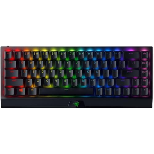 Razer BlackWidow V3 Mini Hyperspeed (Switches Jaunes) - Clavier Gamer Mécanique Sans-Fil Compact à 65% (Switches Mécaniques Silencieux, Bluetooth, USB-C) Clavier US | Noir