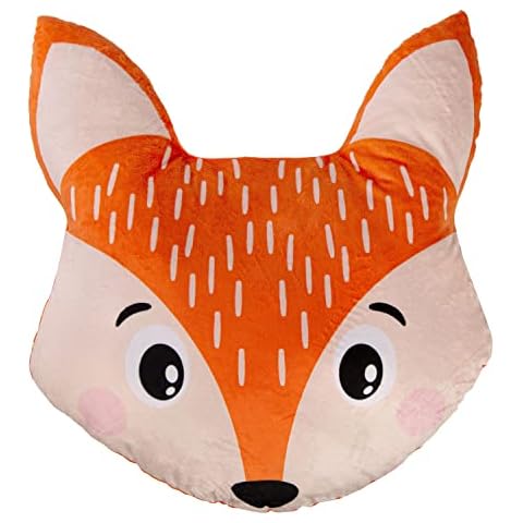 Ferocity Velvet Orange Fox Decorative Cushion Cover
