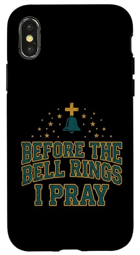 Before the Bell Rings I Pray Christian Teacher Jesus �X�}�z�P�[�X iPhone X/XS �p