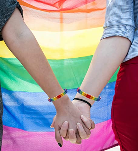Pride Hat 2 Pack Love Is Love Rainbow Hats Adjustable Lgbt Baseball Cap With Pride Rainbow Bracelet #TOP6