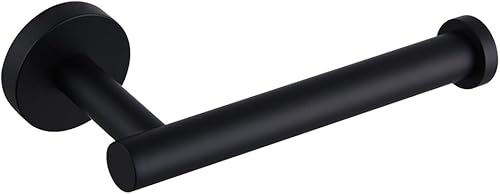 Soporte de papel higiénico de acero inoxidable SUS 304 negro mate montado en la pared Soporte de rollo de papel higiénico para baño