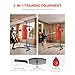 Happybuy 2-in-1 Heavy-Duty Punching Bag Stand – Adjustable Height Steel Fitness Rack for Boxing & Speed Bag Training, Freestanding Design with 140lbs Capacity, Ideal for Home Gyms
