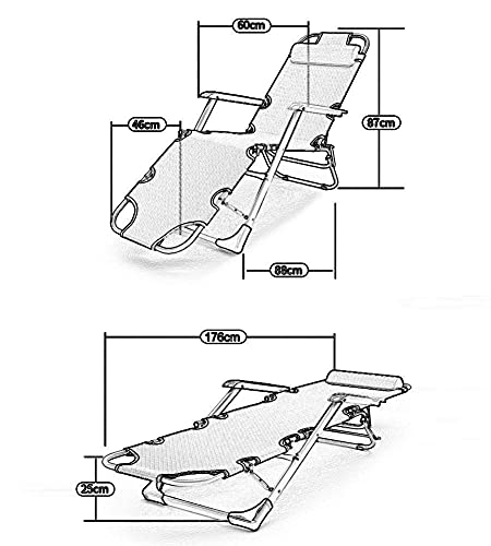 Chaise extérieure robuste pour personnes fortes et camping - 3