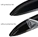 Puermto 94236 Side Window Wind Vent Deflectors,4pcs Outside Mount Tape-On Dark Smoke Nice Sun Rain Guards Set,Window Visor fit for 2002-2006 Toyota Camry